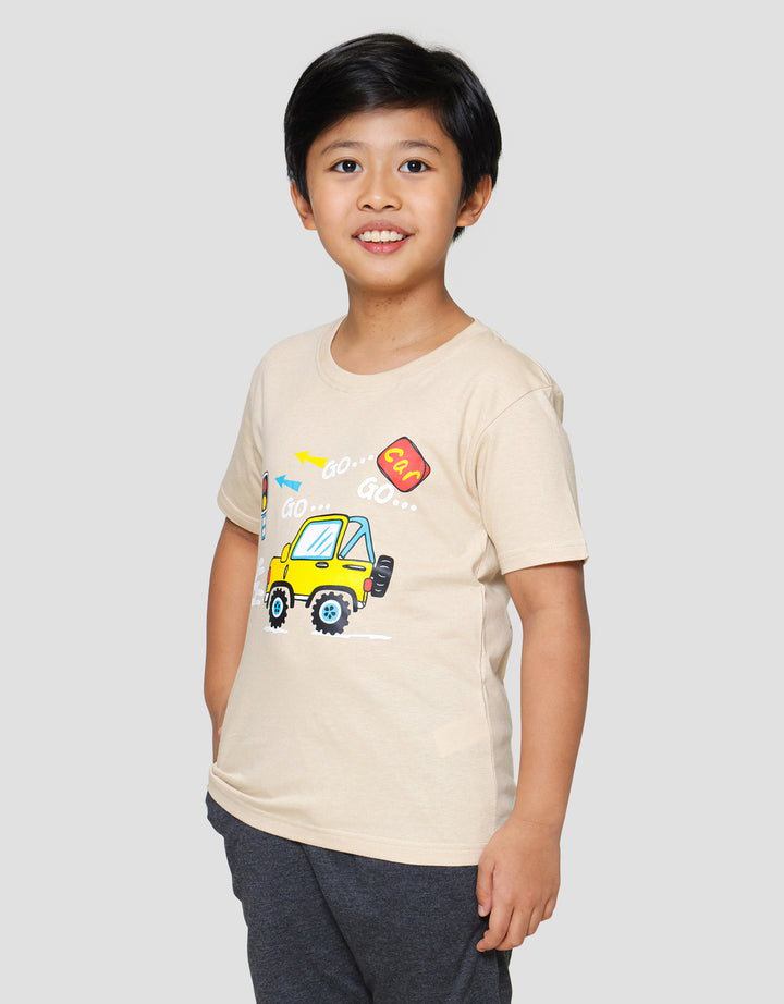 Little M Go Go Car Kaos Anak Laki-laki