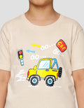 Little M Go Go Car Kaos Anak Laki-laki