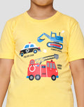Little M Transportation Car Kaos Anak Laki-laki