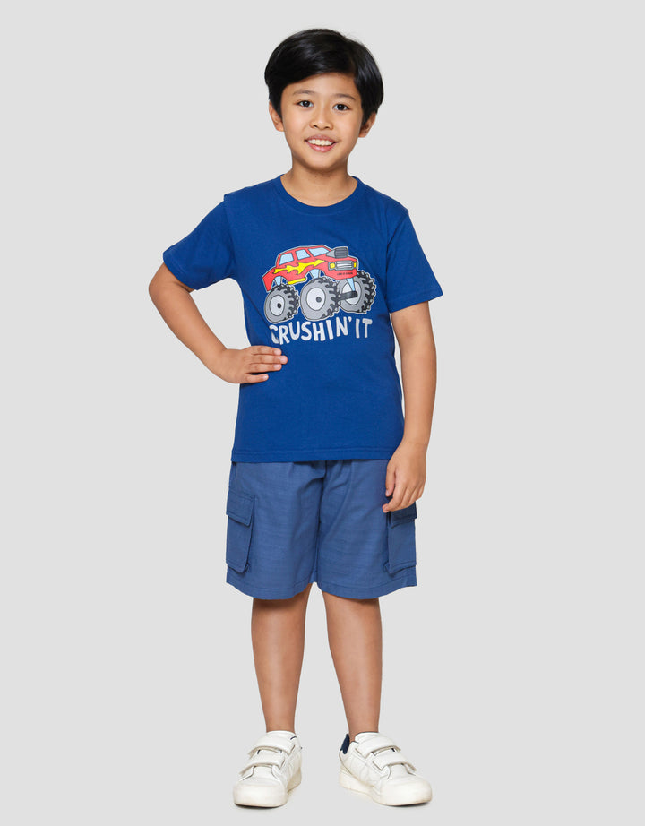 Little M Crushin It Jeep Kaos Anak Laki-laki