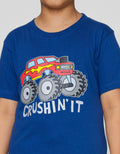 Little M Crushin It Jeep Kaos Anak Laki-laki