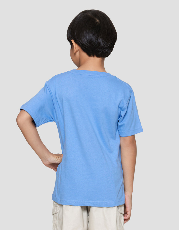 Little M Jawsome Print Kaos Lengan Pendek Anak Laki-laki