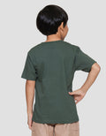 Little M Turtle Print Kaos Lengan Pendek Anak Laki-laki