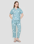 Disney Green Stitch Piyama Set Wanita