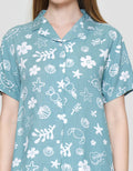 Disney Green Stitch Piyama Set Wanita