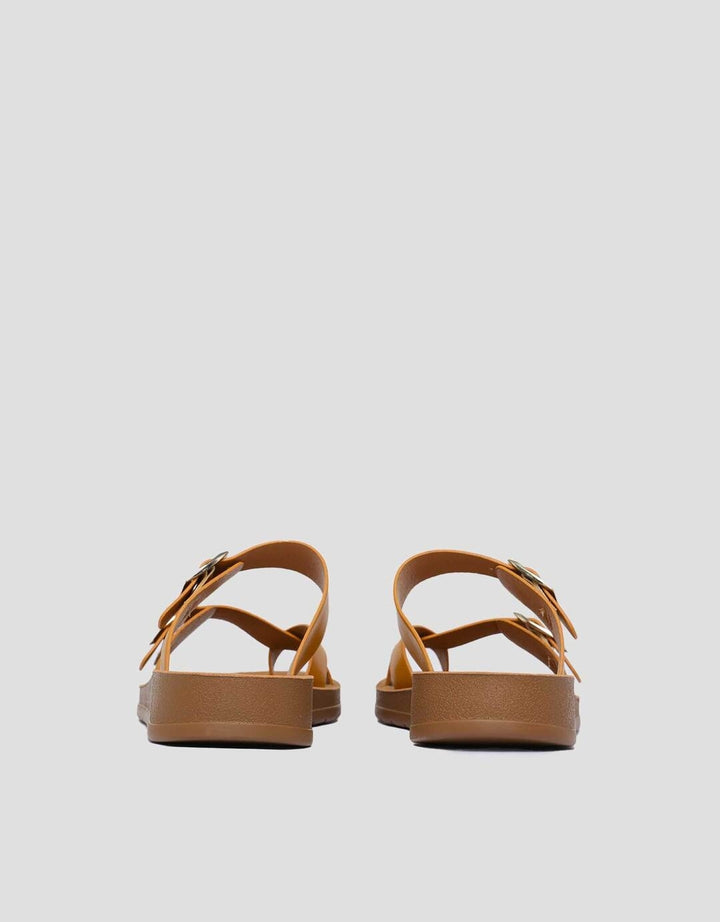 St. Yves Two Buckle Sandal Slipper Wanita