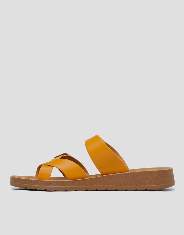 St. Yves Two Buckle Sandal Slipper Wanita