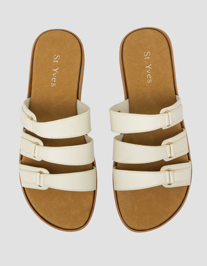 St. Yves Three Buckles Sandal Slipper Wanita