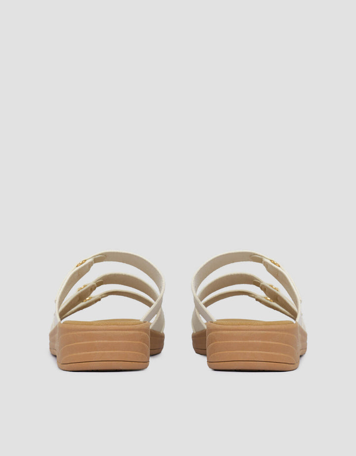 St. Yves Three Buckles Sandal Slipper Wanita