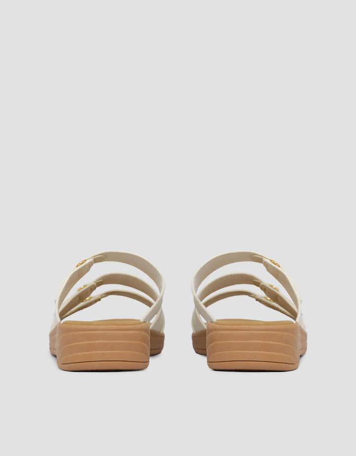 St. Yves Three Buckles Sandal Slipper Wanita
