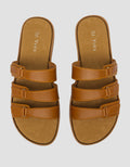 St. Yves Three Buckles Sandal Slipper Wanita