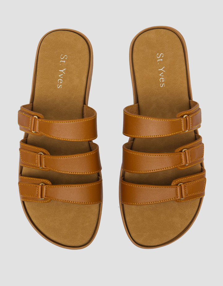 St. Yves Three Buckles Sandal Slipper Wanita