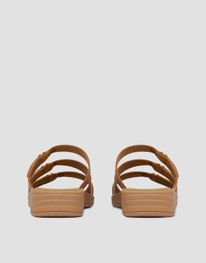 St. Yves Three Buckles Sandal Slipper Wanita