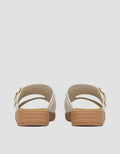 St. Yves Round Buckle Sandal Slipper Wanita