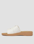 St. Yves Round Buckle Sandal Slipper Wanita