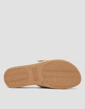 St. Yves Round Buckle Sandal Slipper Wanita