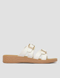 St. Yves Two Buckles Sandal Slipper Wanita