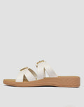 St. Yves Two Buckles Sandal Slipper Wanita
