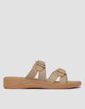 St. Yves Two Buckles Sandal Slipper Wanita