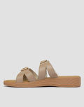 St. Yves Two Buckles Sandal Slipper Wanita