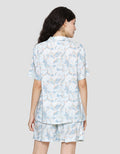 St. Yves Blue Leaf Setelan Piyama Wanita