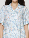 St. Yves Blue Leaf Setelan Piyama Wanita