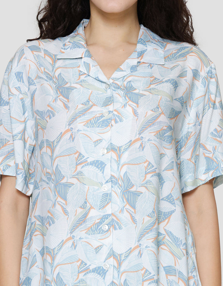 St. Yves Blue Leaf Setelan Piyama Wanita