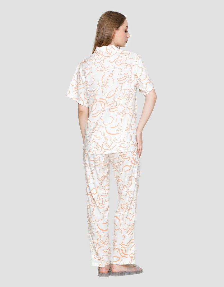 St. Yves Ss Pyjama Pants Outline Flower