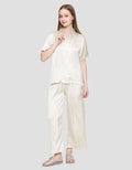 St. Yves Solid Satin Piyama Set Wanita
