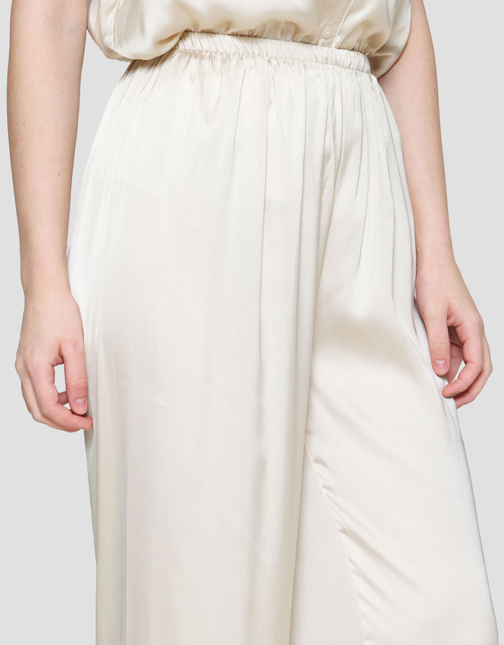 St. Yves Solid Satin Piyama Set Wanita