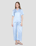 St. Yves Solid Satin Piyama Set Wanita