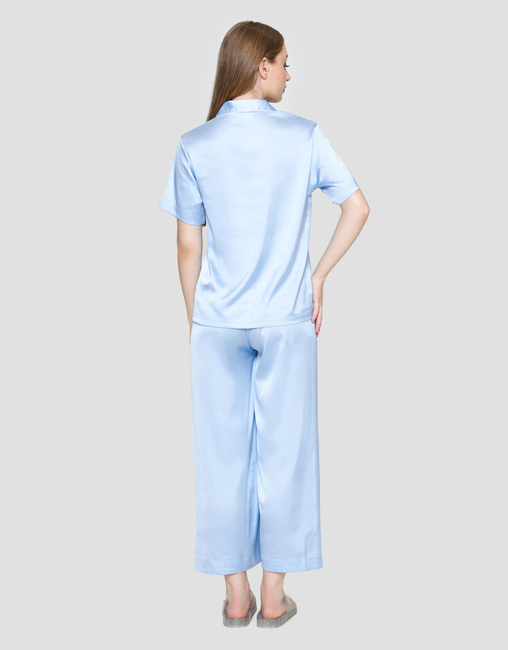 St. Yves Solid Satin Piyama Set Wanita