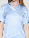 St. Yves Solid Satin Piyama Set Wanita