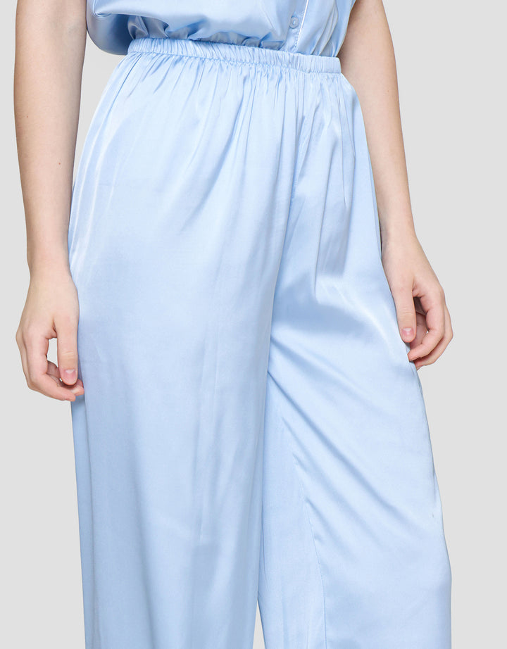 St. Yves Solid Satin Piyama Set Wanita