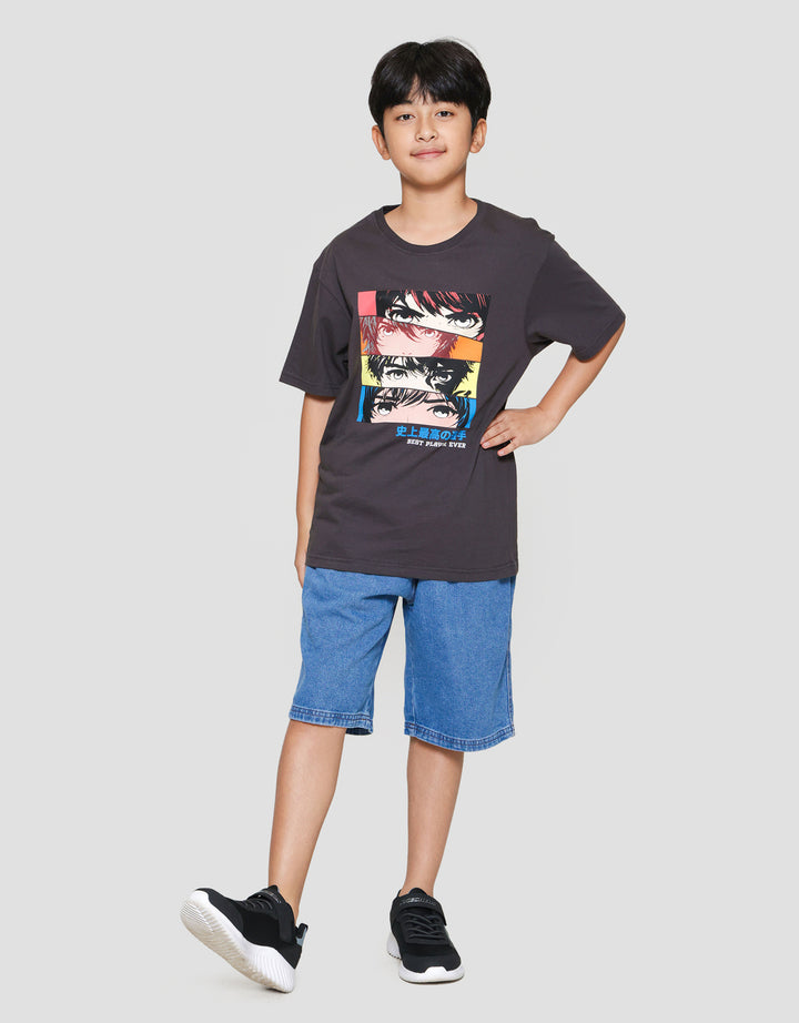 Nevada Anime 3 Colace Print Kaos Anak Laki-laki