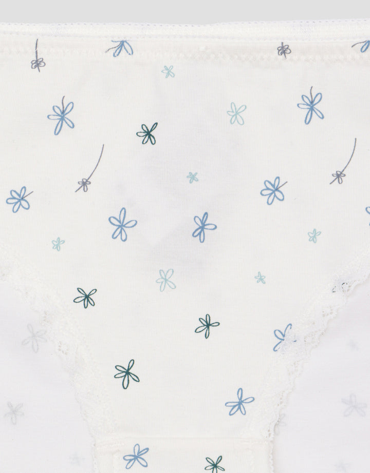 Nevada Print Flower Celana Dalam Midi Wanita