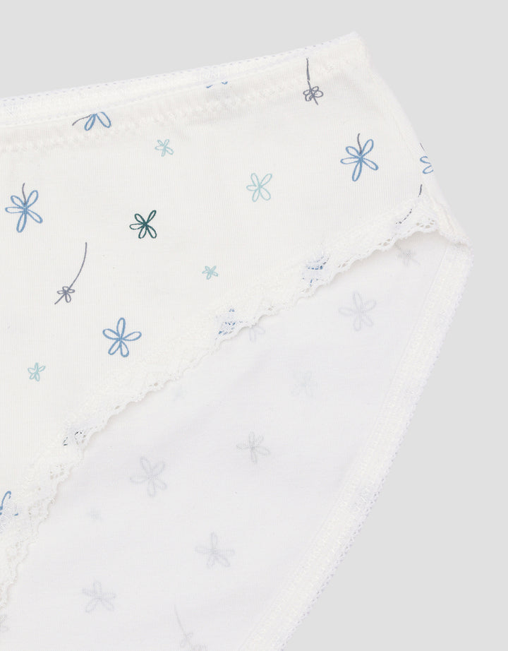Nevada Print Flower Celana Dalam Midi Wanita