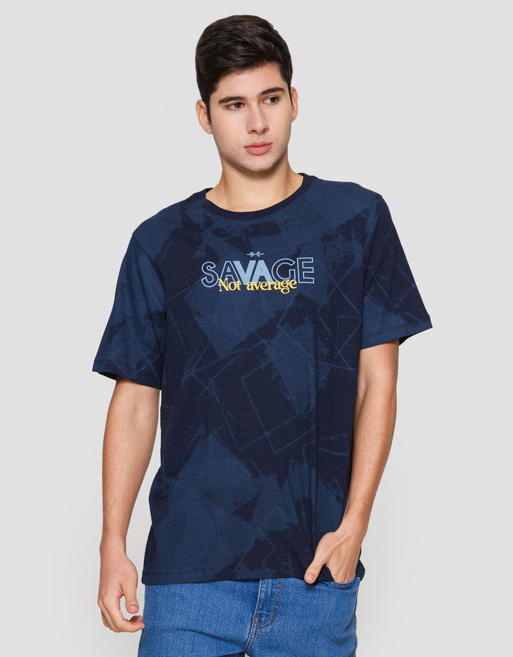 Aos Fullprint Theme Savage Kaos Lengan Pendek Pria