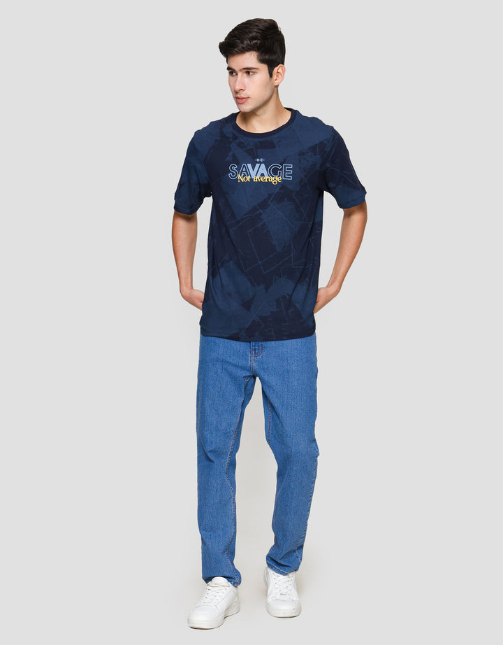 Aos Fullprint Theme Savage Kaos Lengan Pendek Pria