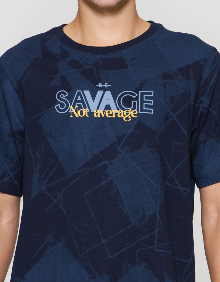 Aos Fullprint Theme Savage Kaos Lengan Pendek Pria