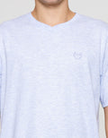 Aos Kerah Vneck Kaos Pria