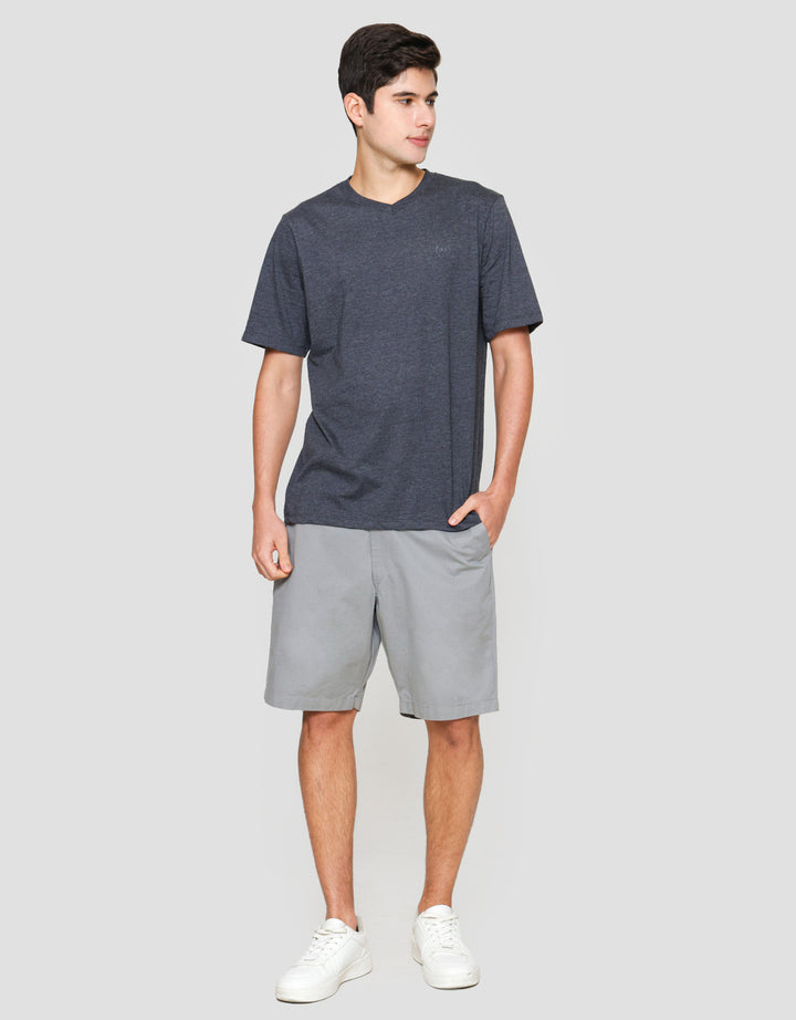 Aos Kerah Vneck Kaos Pria