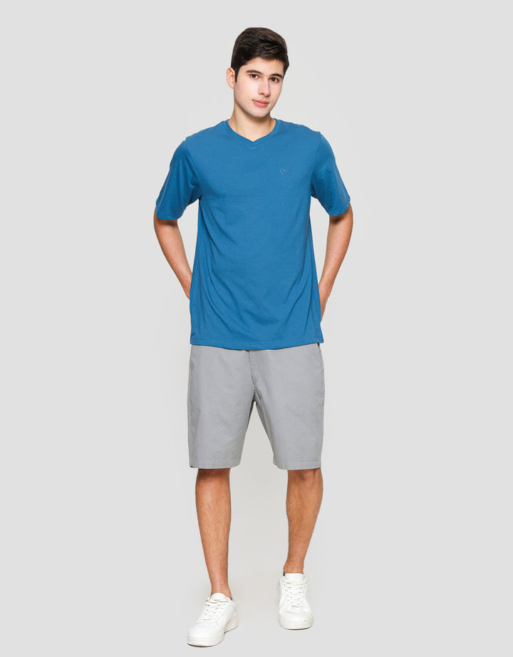 Aos Kerah Vneck Kaos Pria