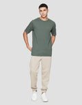 Aos Round Neck Basic Kaos Pria