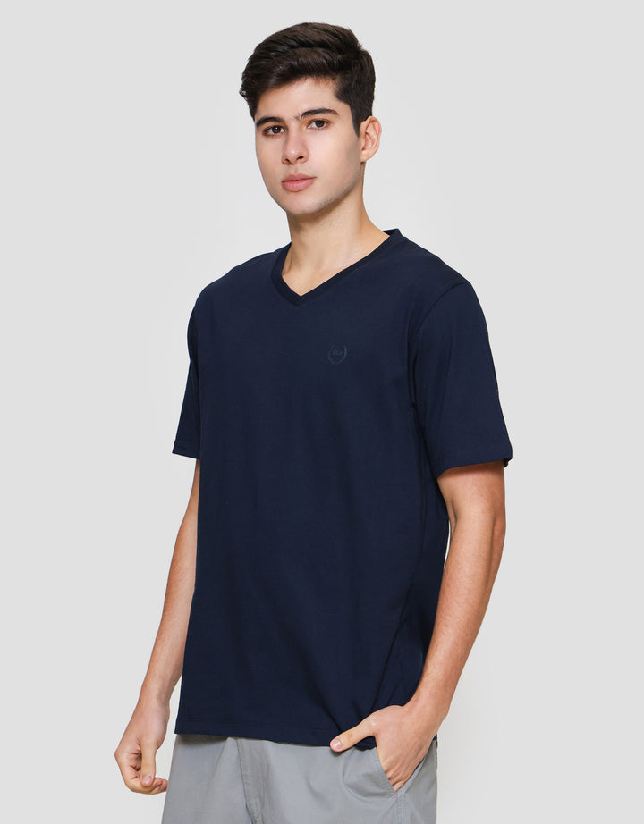 Aos Vneck Basic Kaos Pria