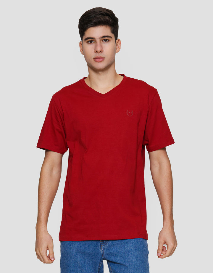 Aos Vneck Basic Kaos Pria