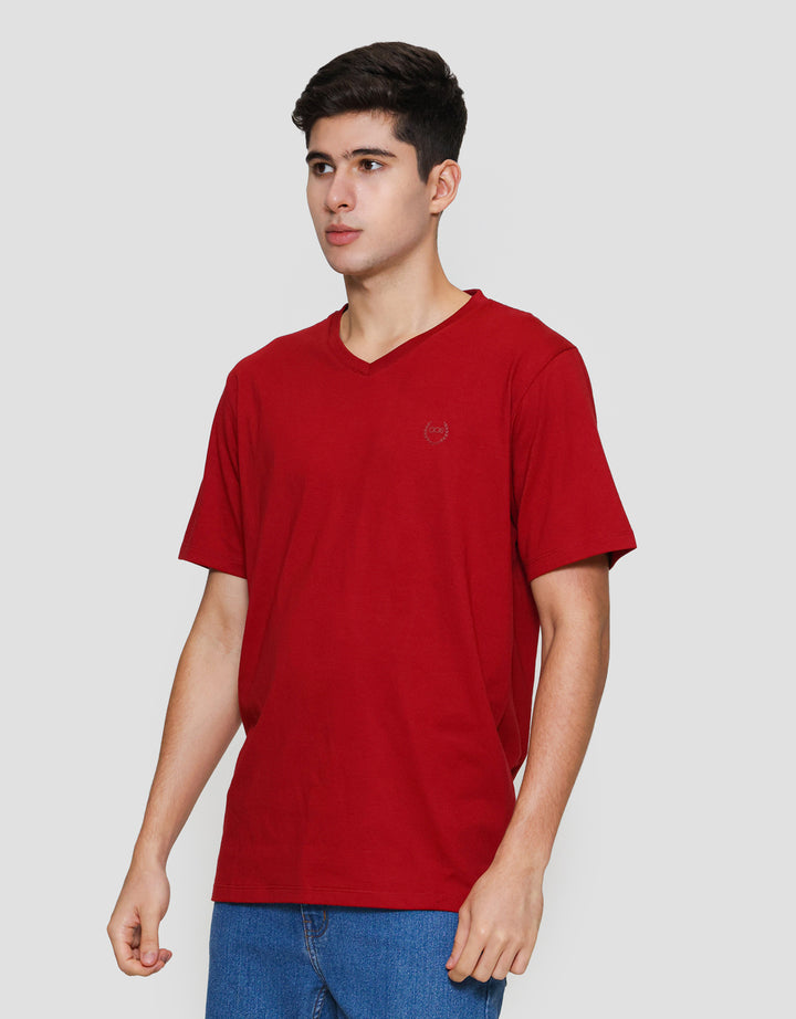 Aos Vneck Basic Kaos Pria
