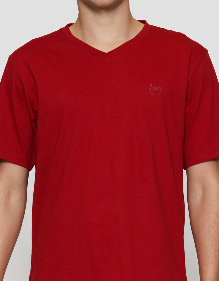 Aos Vneck Basic Kaos Pria