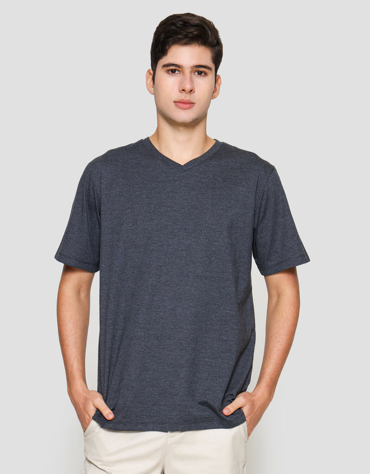 Aos Vneck Basic Kaos Pria