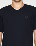 Aos Vneck Basic Kaos Pria